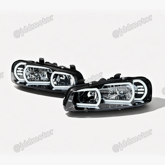 JDD DRL Headlights For Nissan Skyline R34 GT-R BNR34/GTT ER34 1998-2002 (bargain price)