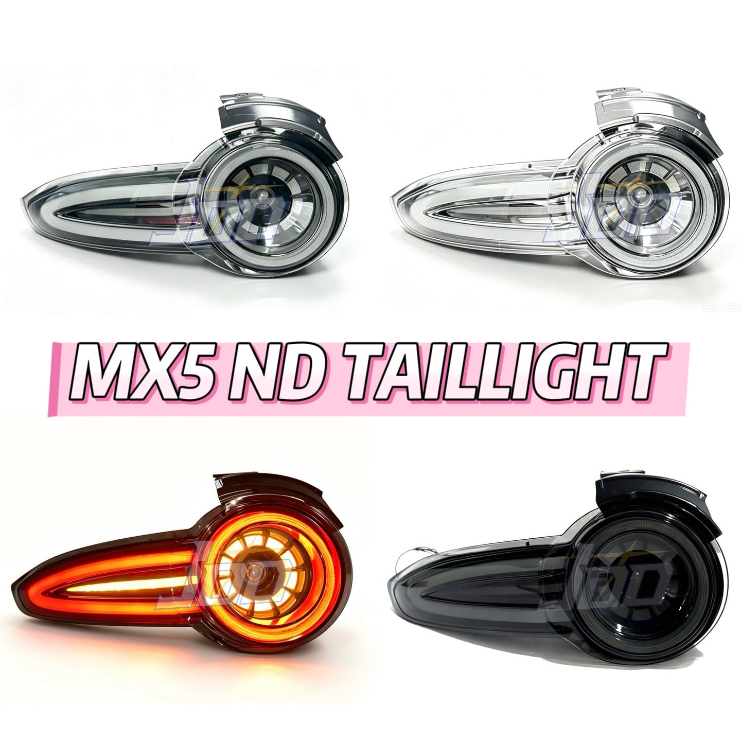 Full LED Tail Lights Assembly For Mazda MX5 Miata ND 1 2 3